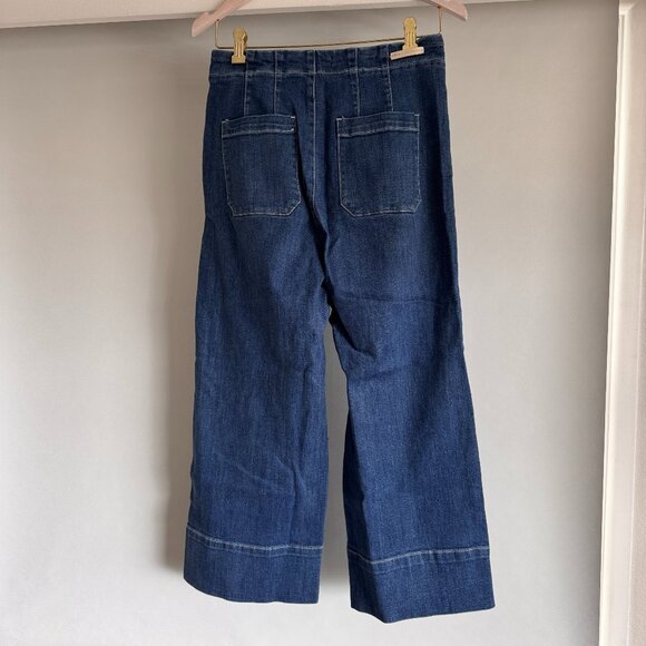 Pilcro by Anthropologie Wide-Leg Crop Jeans – Size 27 - Picture 2 of 6